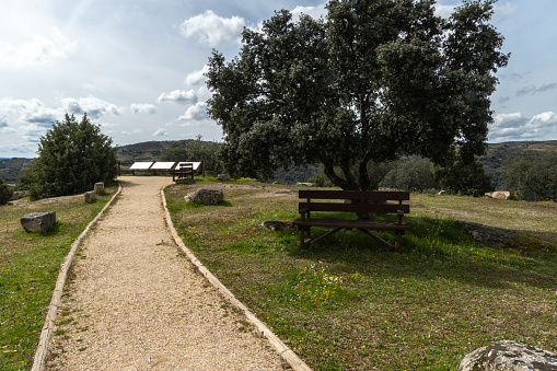 Viewpoint of the Peña del Cura in the Arribes del Duero in the town of Pinilla de Fermoselle in Zamora - Spain