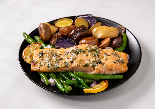Salmon with Garlic Butter Dinner