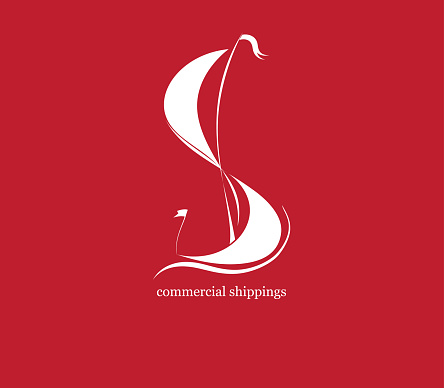stylized commercial shippings, overseas transport, commercial transport