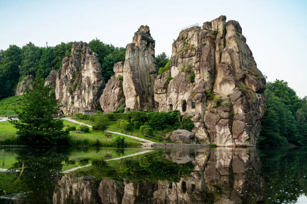istock Externsteine rock formation, Teutoburg Forest, Germany 2100093684