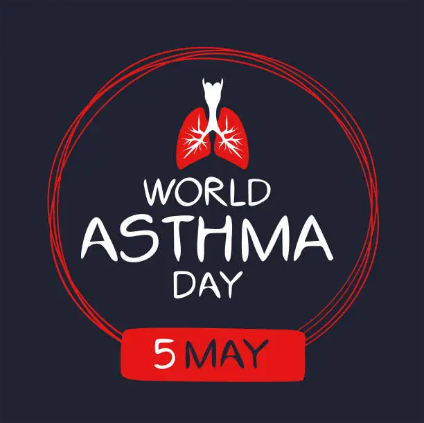 Vector illustration of World Asthma Day.