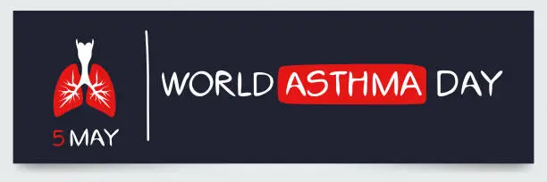 Vector illustration of World Asthma Day.