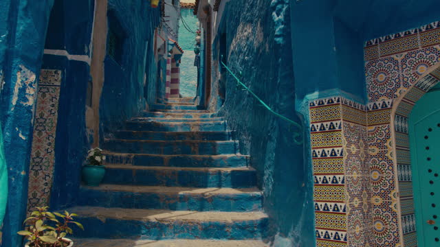 Famous Morocco Chefchaouen Blue Alley