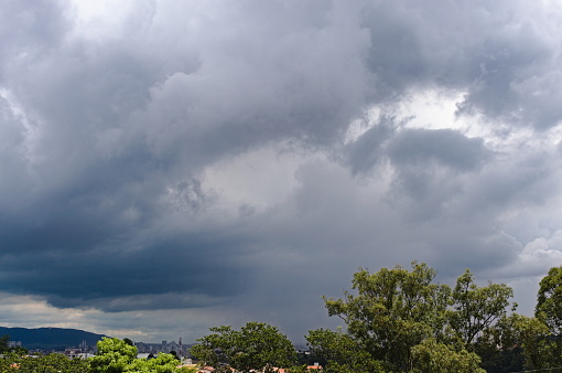 Storm clouds over Jundiaí, São Paulo State, Brazil