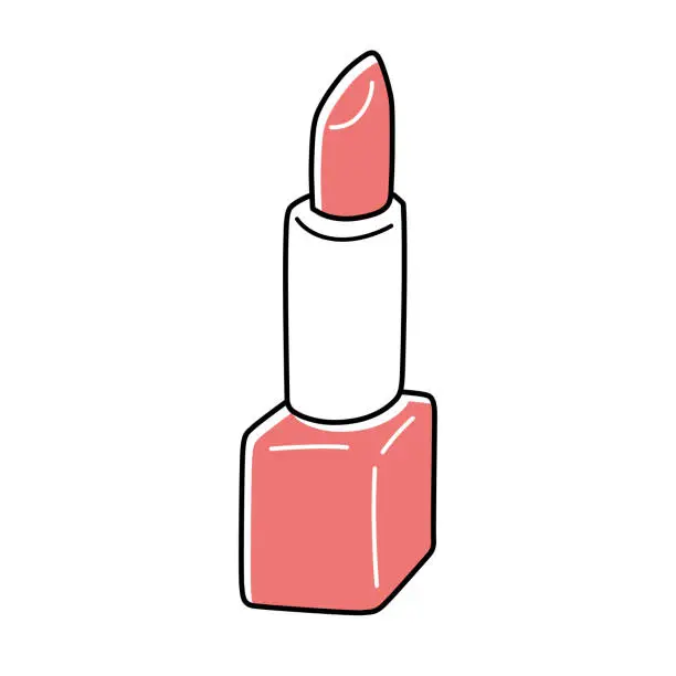 Vector illustration of Red lipstick