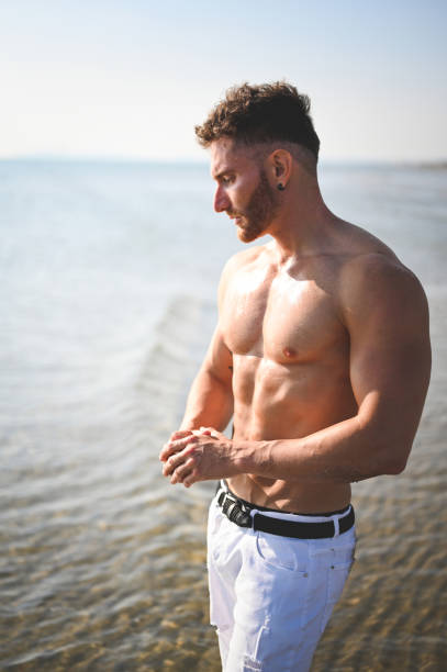 istock Redhead muscular man portrait. 2100312117