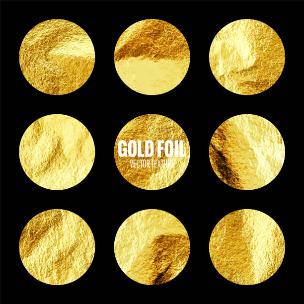 istock Gold foil, shiny handmade circles. Golden glittering texture, pattern. Luxury shining hand drawn background. Wedding, greeting card decoration elements. Modern minimalist art. Vector illustration 2100344666