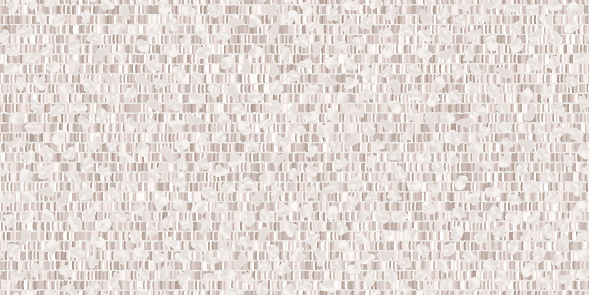 Top view on white boucle pattern with a knotted grunge texture. Wool or cotton upholstery cloth for the background. Vector illustration. Woolly carpet using twill weave
