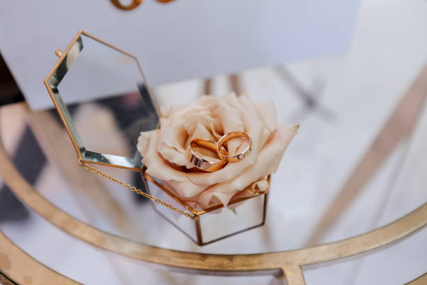 istock Luxurious, elegant decoration for the wedding reception, flower compositions for the wedding photo zone, decorated with flowers for the bride's prisidium 2100510464