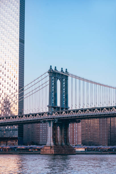 istock Manhattan Bridge Over East River at Dusk 2100678852