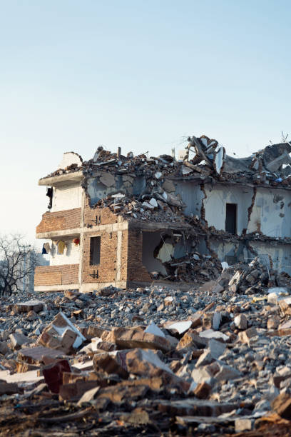 The old houses was demolished.