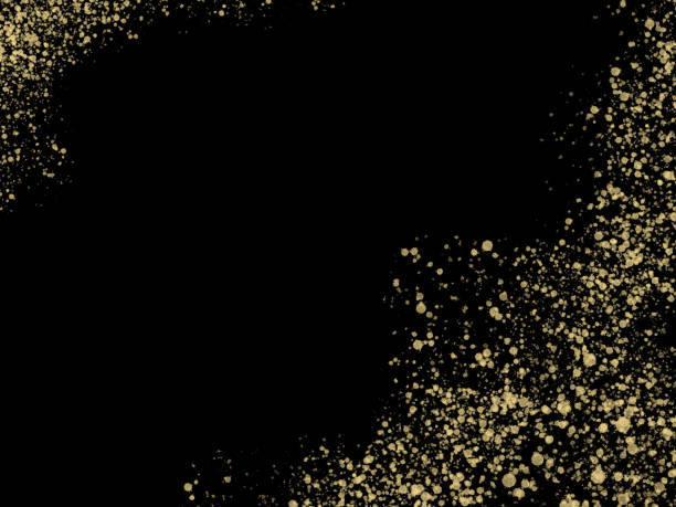 istock golden glitter background frame,border.  gold glitter seamless dark background. 2100818455