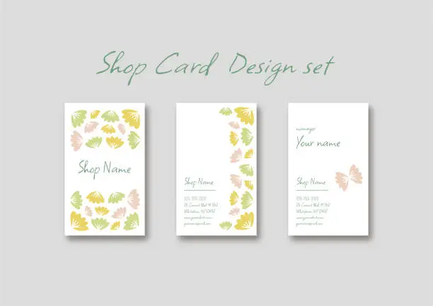 Vector illustration of carddesign set  flower7