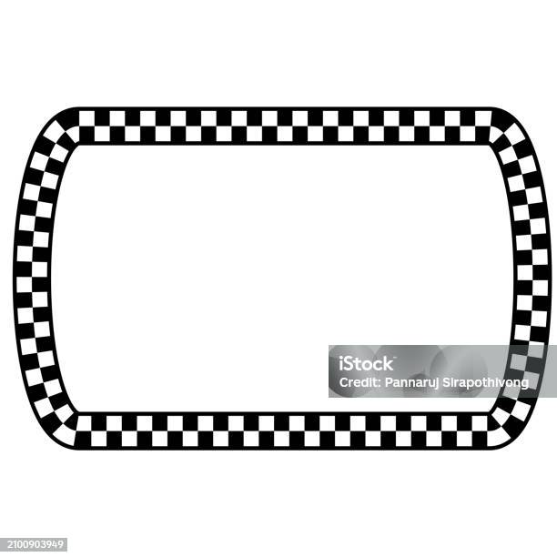 Can Rectangle Shape Check Pattern Checkered Vector Vintage Frames Retro ...