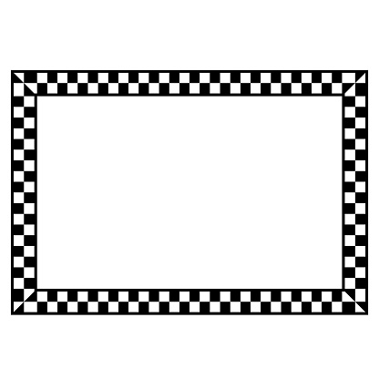 Rectangle Shape Check Pattern Checkered Vector Vintage Frames Retro ...