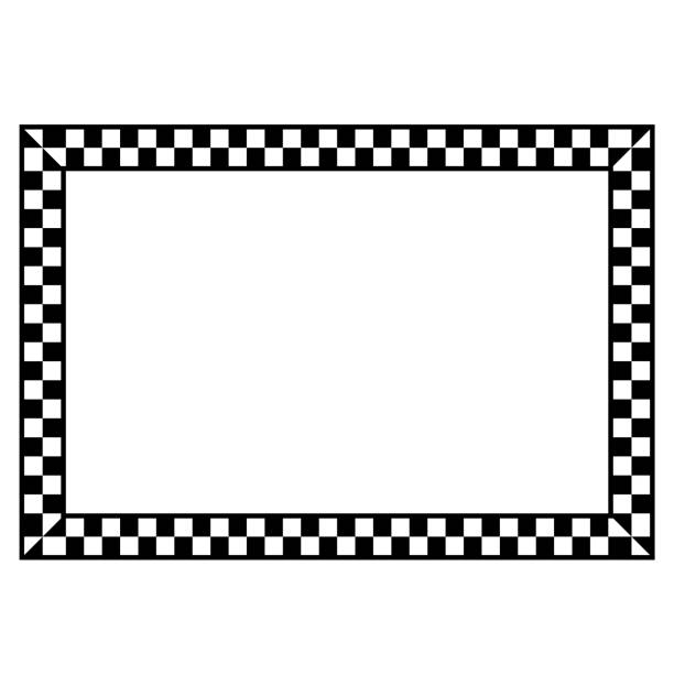 570+ Black And White Checkered Frame Stock Illustrations, Royalty-Free ...