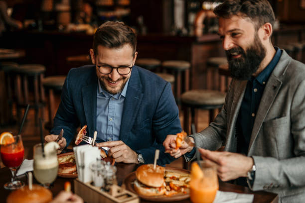 istock Business strategy over burgers 2100956472