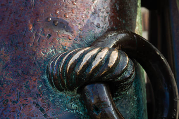 Detail from old metal cannon
