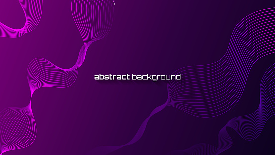 Modern blue, purple and red flowing wave line abstract background for website landing page template design