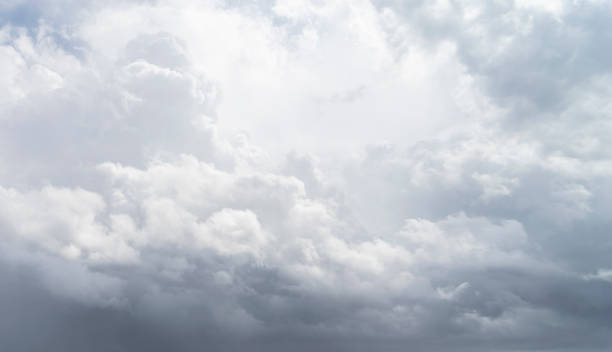 Clouds and clear skies on a hot summer day. Evolution clouds called cumulus congestus