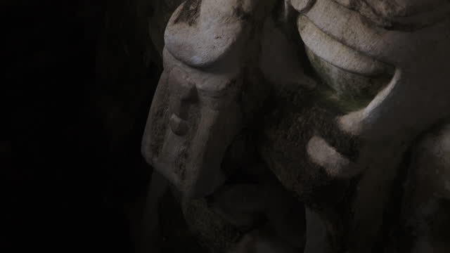 Closeup of a stone face