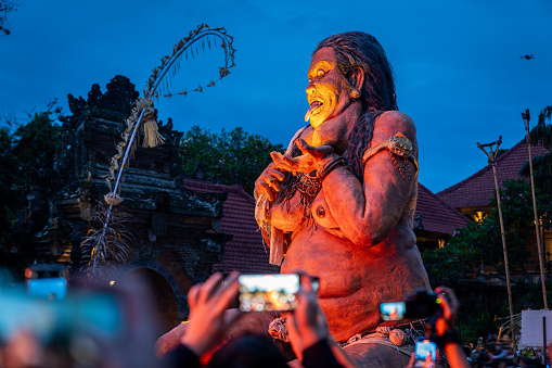 Ogoh-ogoh,The Giant puppet. parade before Nyepi day, Bali, Indonesia