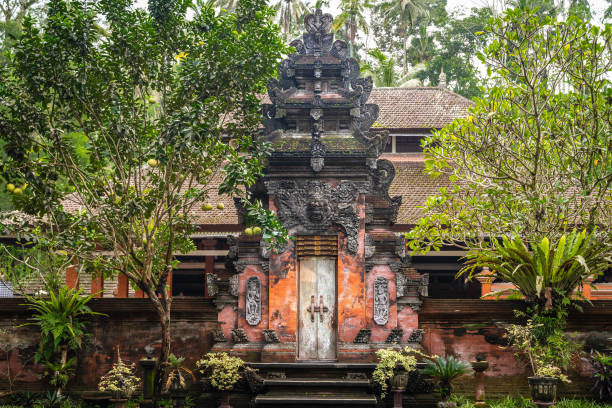 The Entrance Gate of Balinese Temple of Pura Ulun Danu Batur - Bangli.