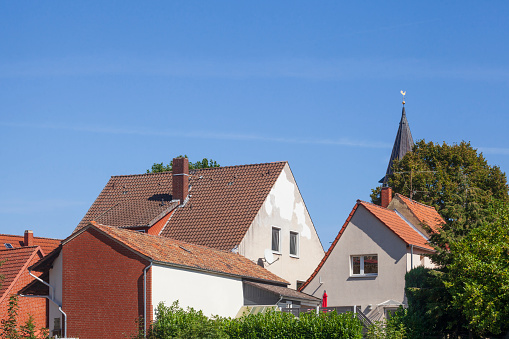 Single-family houses, residential buildings, Neustadt am Rübenberge, Lower Saxony, Germany