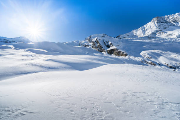 istock Winter snow covered mountain, Saas-Fee, Switzerland 2101138516