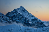 Famous and characteristic mountain peak Krivan