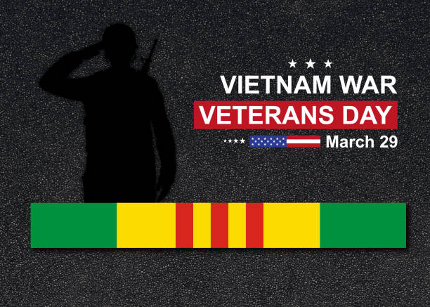 Vietnam war veterans day background. March 29