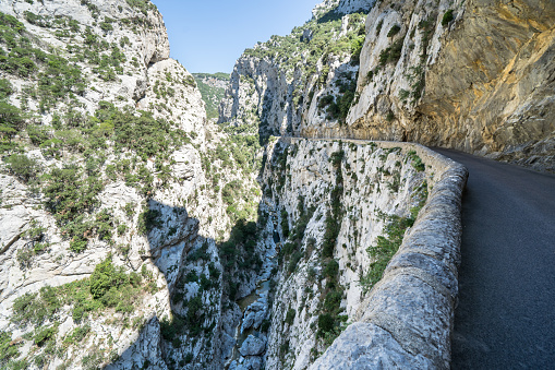 World famous Gorges de Galamus,  Languedoc Roussillon, France