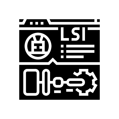 latent semantic indexing lsi seo glyph icon vector. latent semantic indexing lsi seo sign. isolated symbol illustration