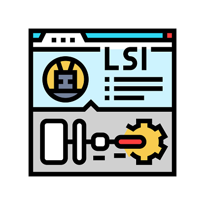 latent semantic indexing lsi seo color icon vector. latent semantic indexing lsi seo sign. isolated symbol illustration