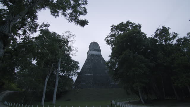 Temple Ruins Tikal in central america