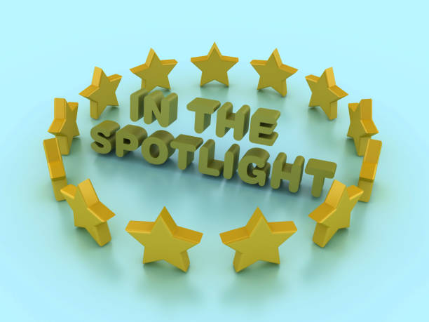 istock 3D Stars with IN THE SPOTLIGHT Phrase 2101245627