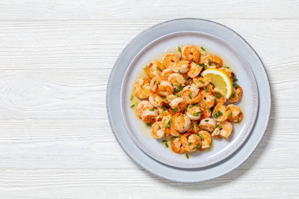 easy spanish garlic shrimp sauteed in olive oil