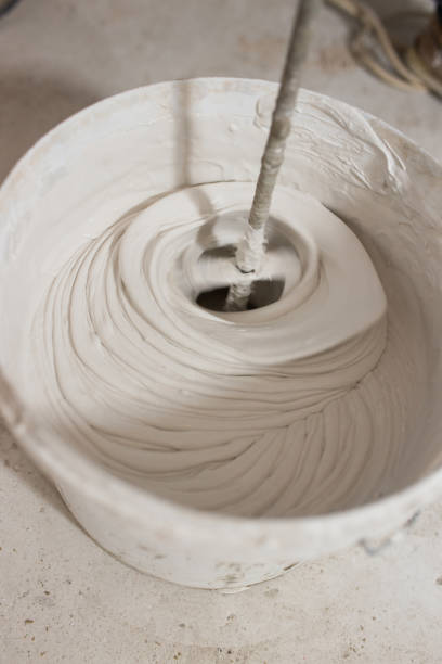 istock Electric mixer for mixing mortar or putty 2101275689