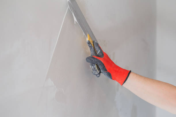 istock A professional builder levels the walls with putty 2101275824