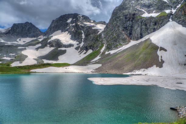 istock mountain lakes with clear water 2101351036