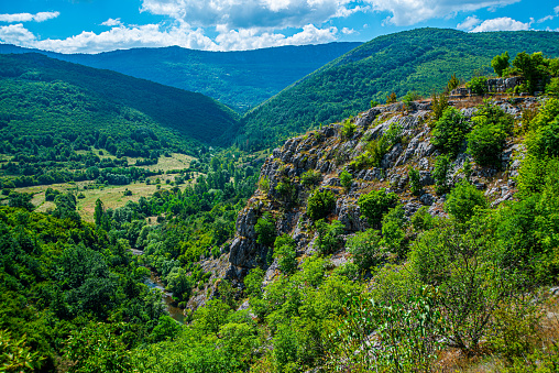 Landscape of  Stara Planina mountain in Serbia