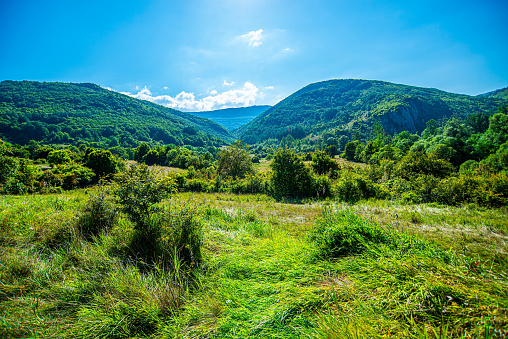 Landscape of Stara Planina mountain in Serbia