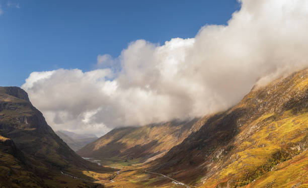 istock Glencoe Highlands Scotland Aerial view 2101439929
