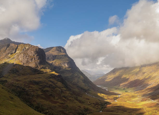 istock Glencoe Highlands Scotland Aerial view 2101439933