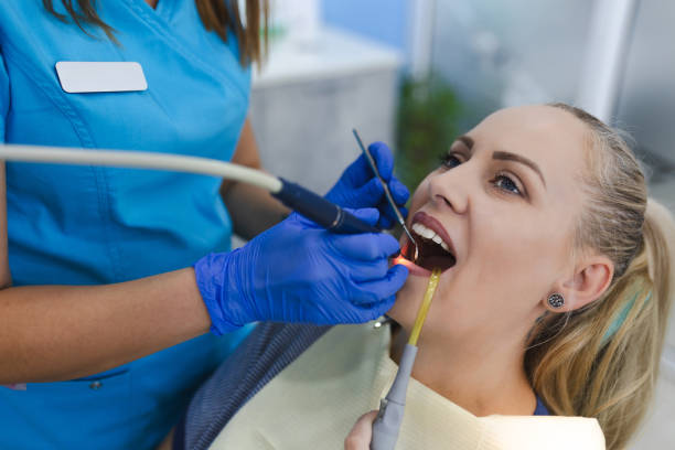 istock Dentist and patient in dentist office 2101441526