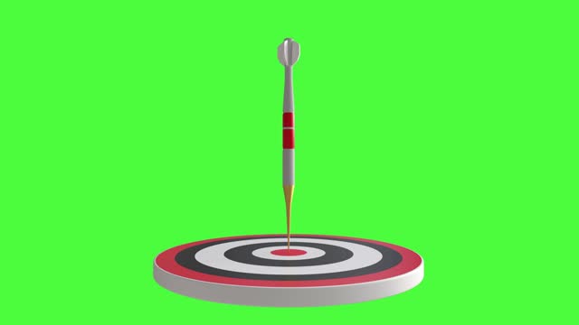 Dartboard with dart rendering. dart arrow shooting for financial business targeting planning to winner concept.