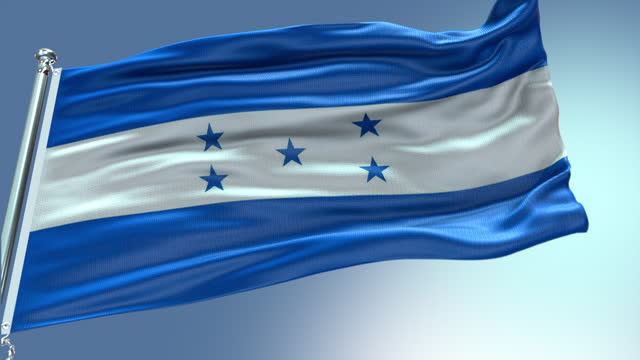 4K Textured Flag of Honduras Animation