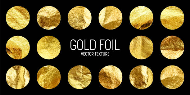 istock Gold foil, shiny handmade circles. Golden glittering texture, pattern. Luxury shining hand drawn background. Wedding, greeting card decoration elements. Modern minimalist art. Vector illustration 2101529230