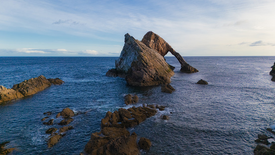 Bow Fiddle Rock in Portknockie Scotland