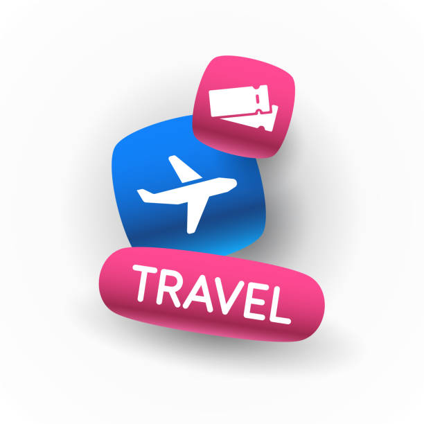 istock Conceptual poster sales and discounts of airplane tickets. 2101625212